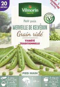 Pois Nain à Grain Ridé Merveille de Kelvedon - 20 m